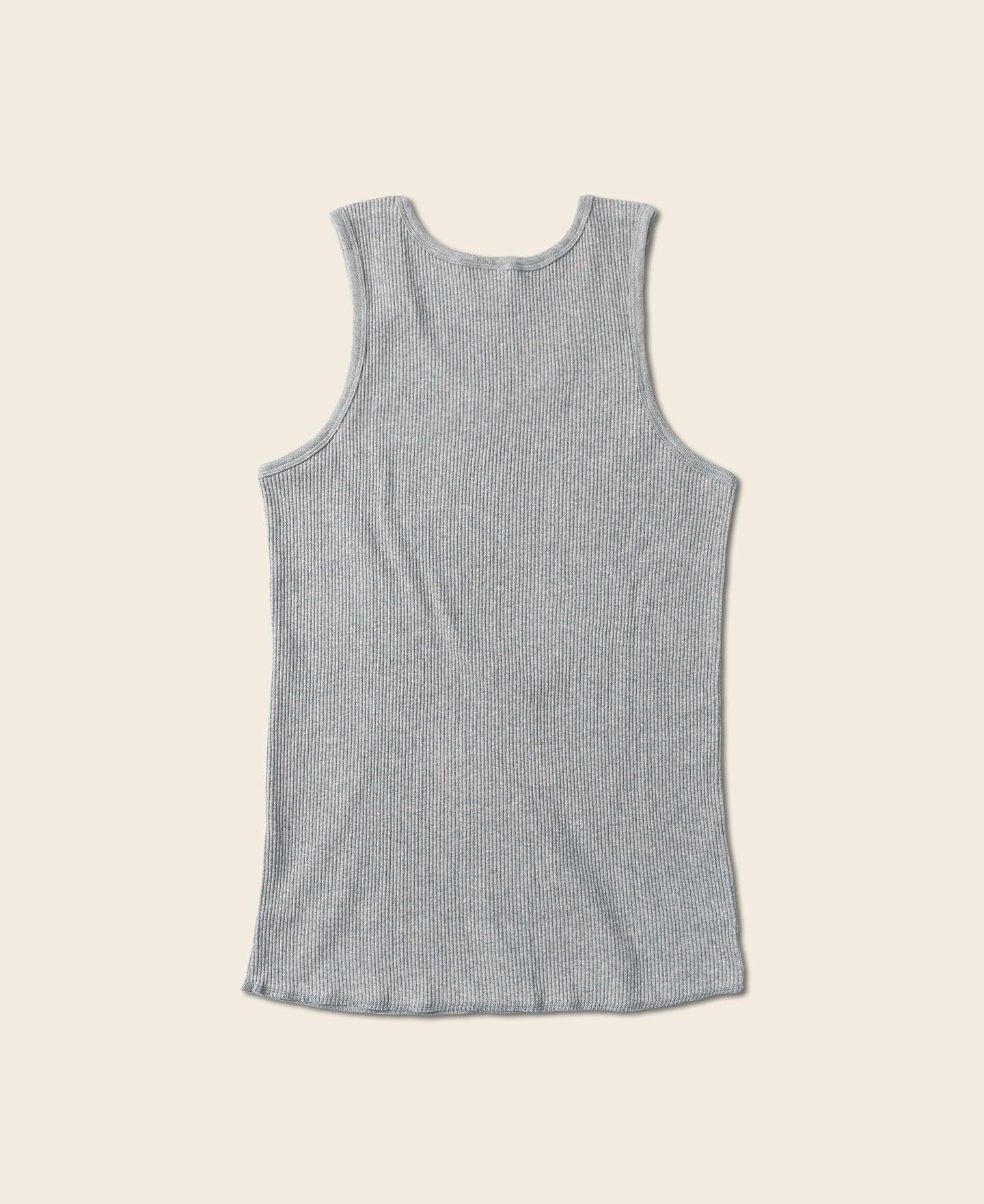 10.5 oz Cotton Tank Top - Gray Product Image