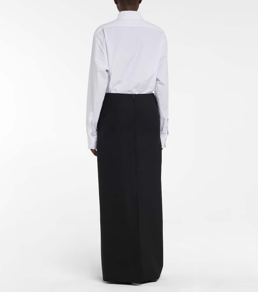 THE ROW Colt Wool And Mohair Maxi Skirt In Black Product Image