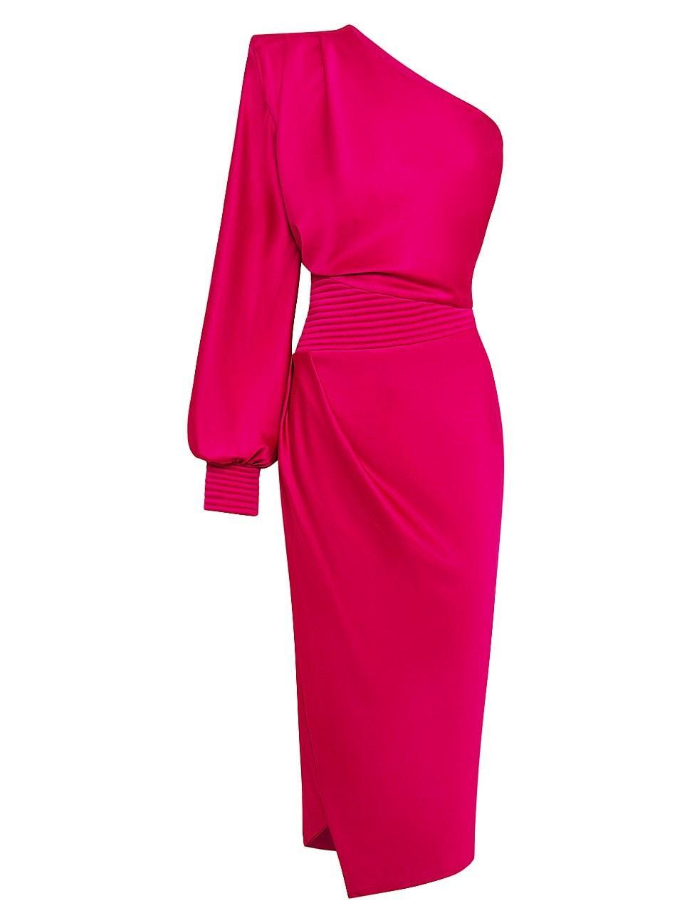 Womens I Got You Satin Midi-Dress Product Image