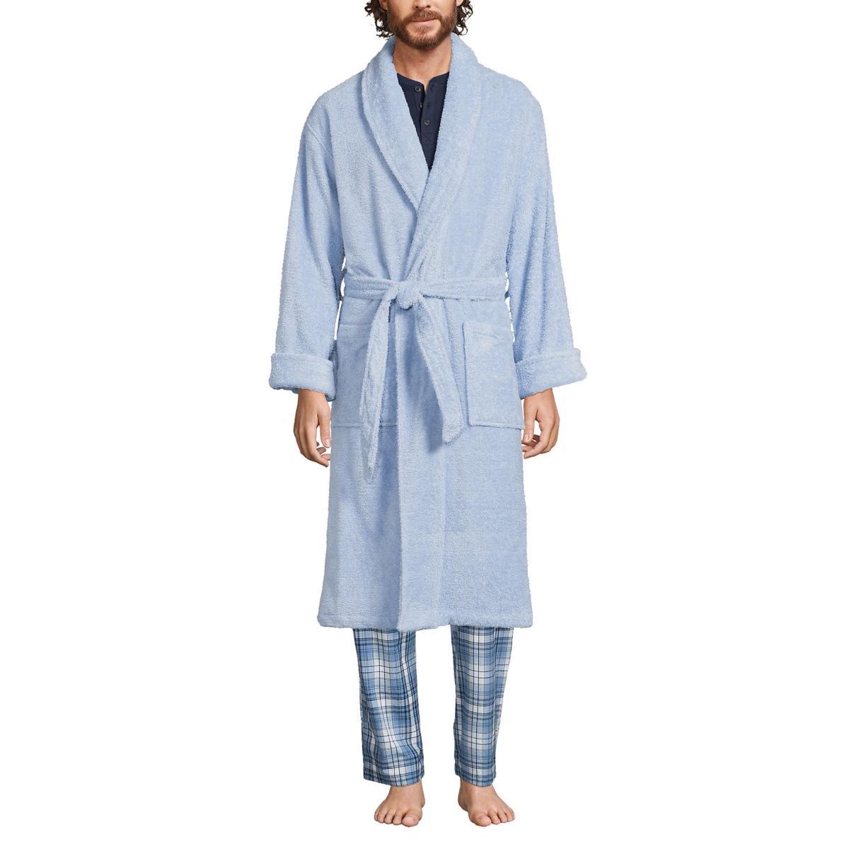 Lands End Mens Calf Length Turkish Terry Robe Product Image