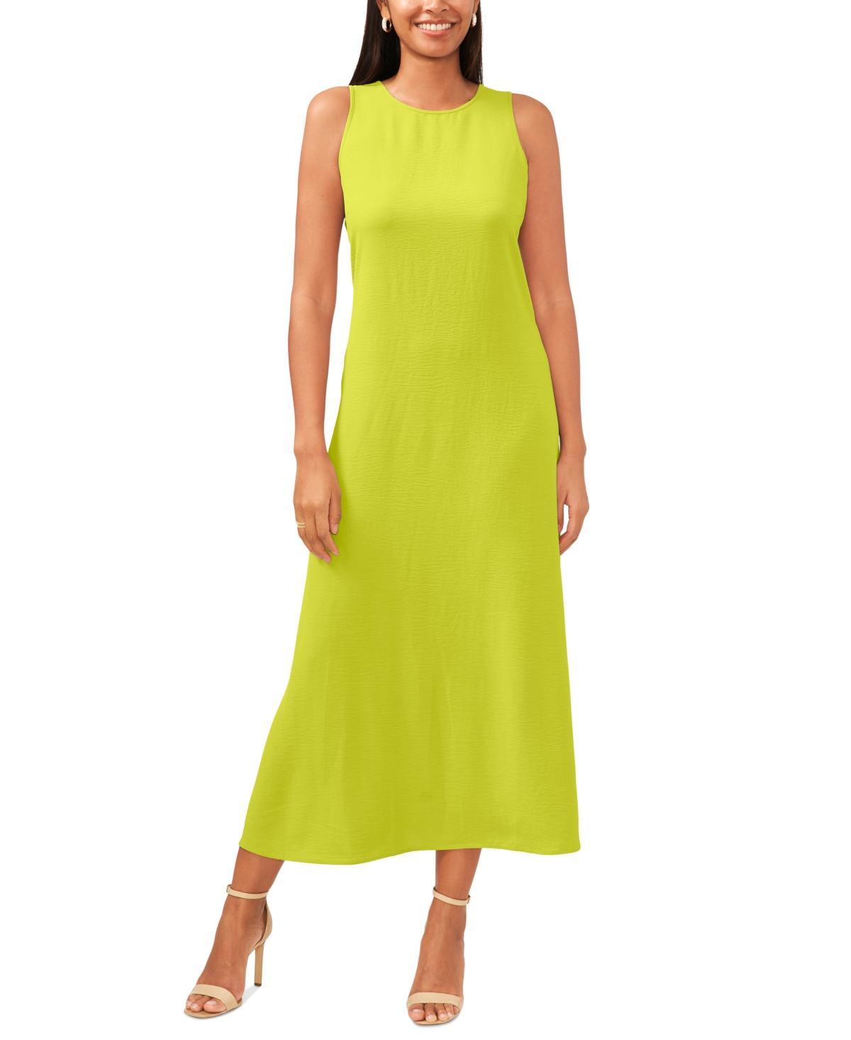 Msk Womens Round-Neck Sleeveless Side-Slit Maxi Dress Product Image