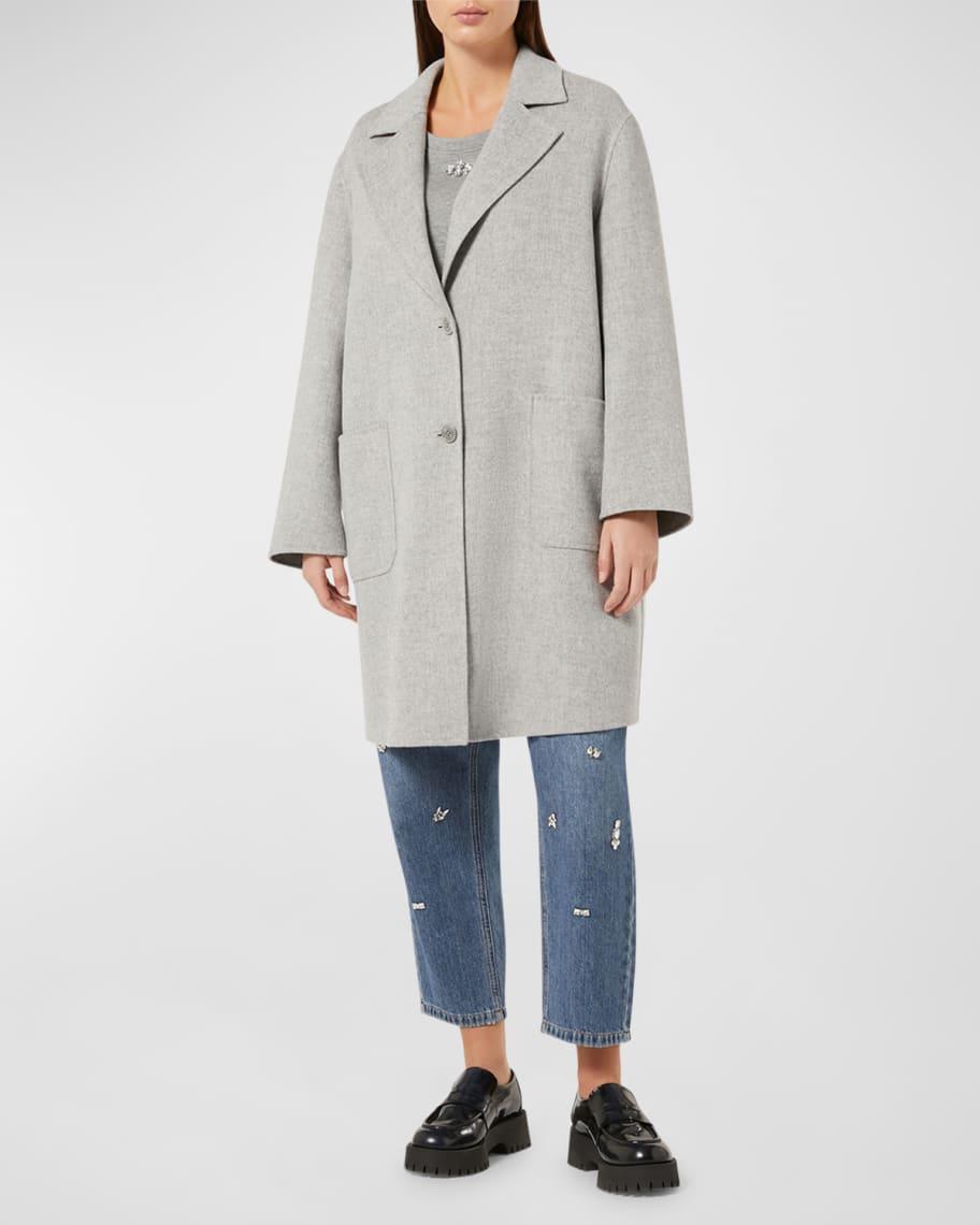 Plus Size Cambra Virgin Wool-Blend Coat Product Image