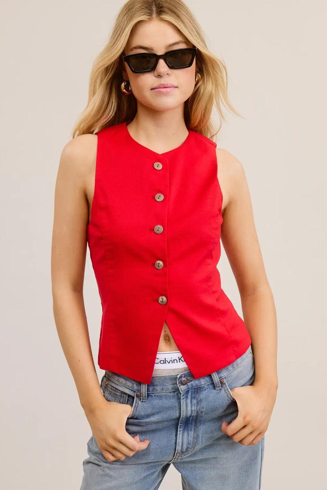 Scarlet Vest Top Product Image