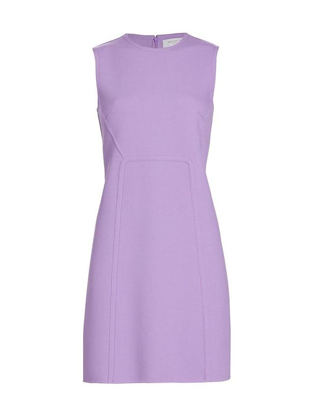 Michael Kors Collection Stretch Wool Blend Crepe Shift Dress Product Image