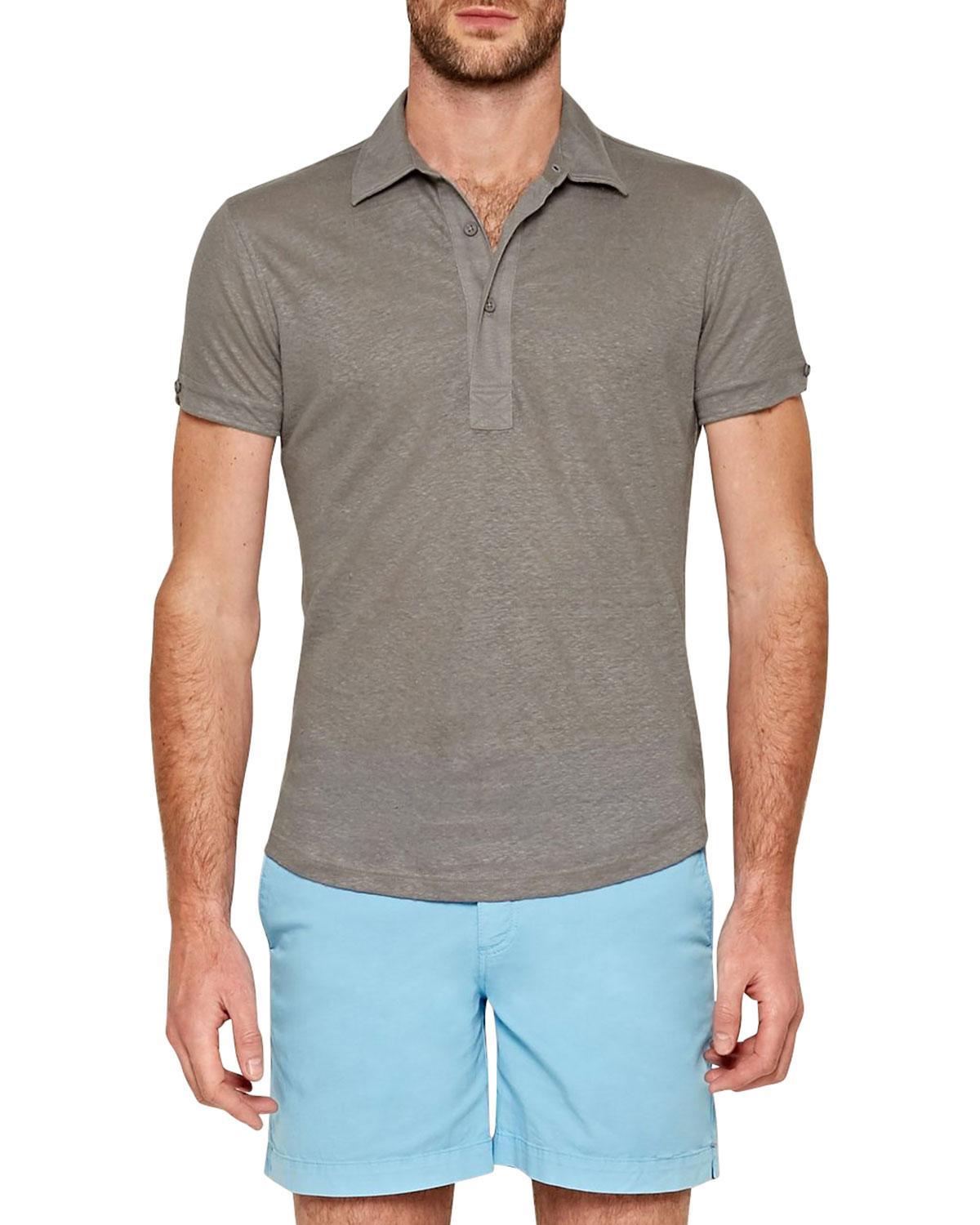 Mens Sebastian Linen Polo Shirt Product Image