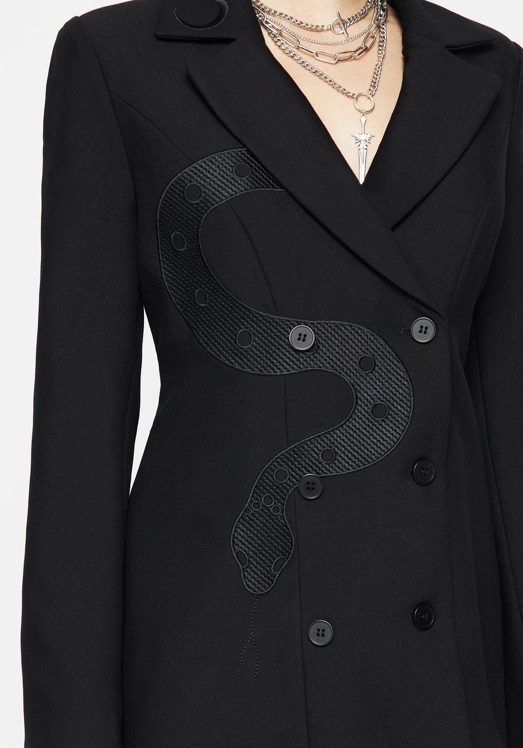 Slither Embroidered Blazer Dress Product Image