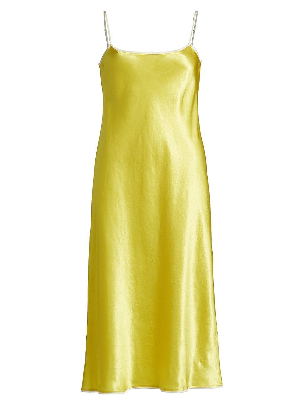 Womens Satin Slip Midi-Dress product image