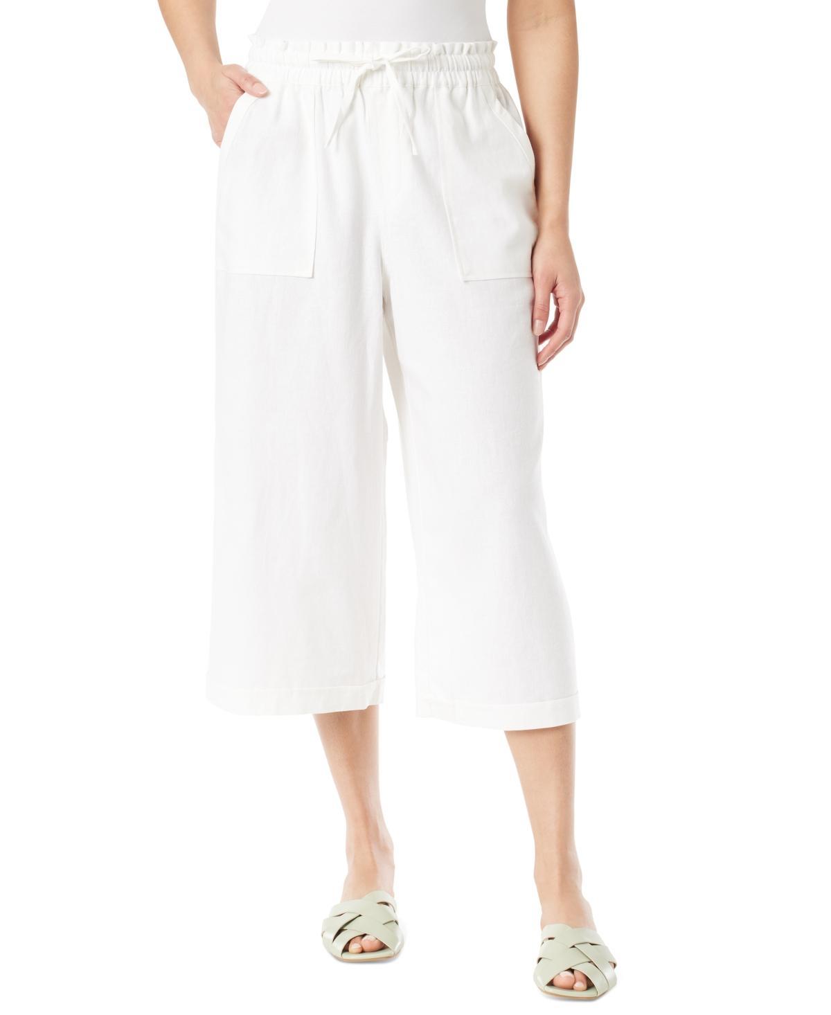 Gloria Vanderbilt Womens Rainey Linen-Blend Pull-On Pants Product Image