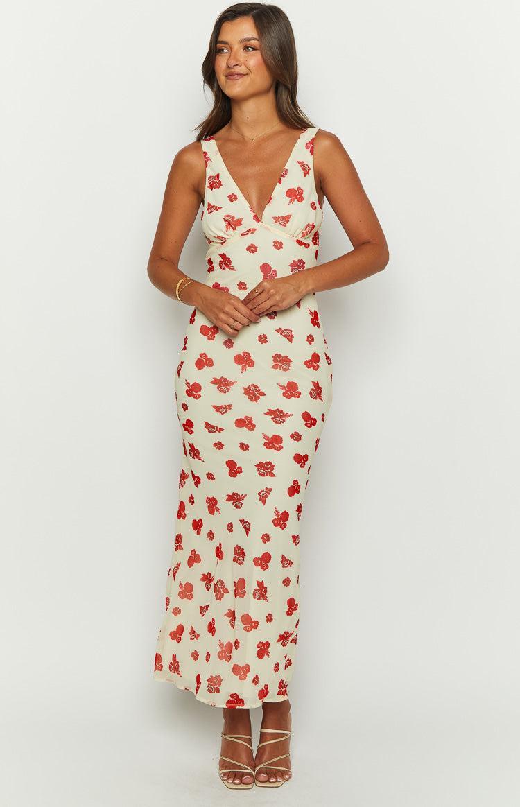 Alonica Rosie Cream Maxi Dress Product Image