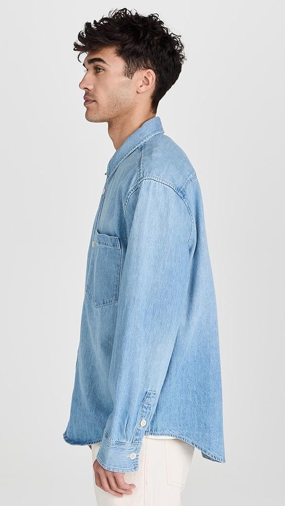 Madewell Denim Easy Long-Sleeve Shirt in Carlsbad Wash | Shopbop Product Image