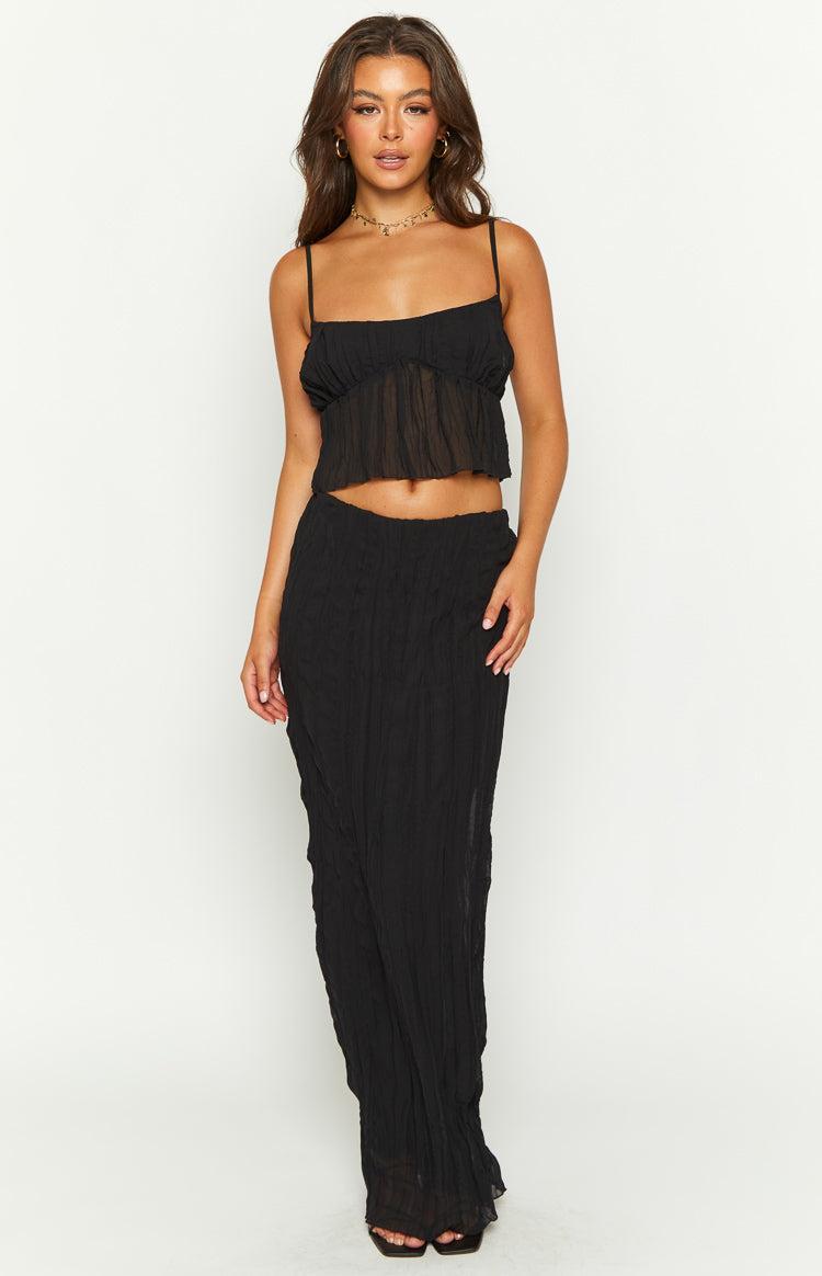 The Moment Black Maxi Skirt Product Image