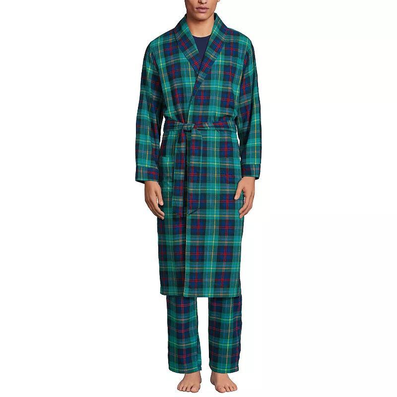 Mens Lands End Flannel Robe Product Image