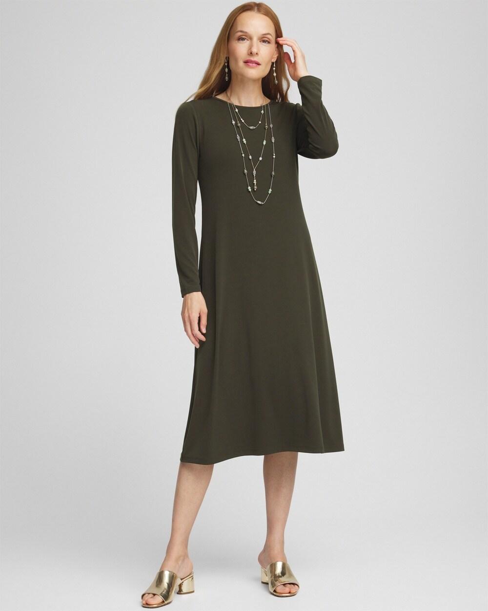 Chico's Women's Long Sleeve Midi Dress Product Image