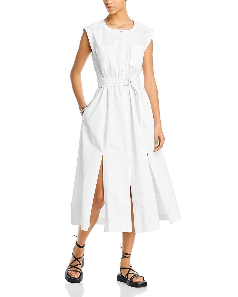 Womens Karina CottonTie-Waist Sleeveless Midi-Dress Product Image