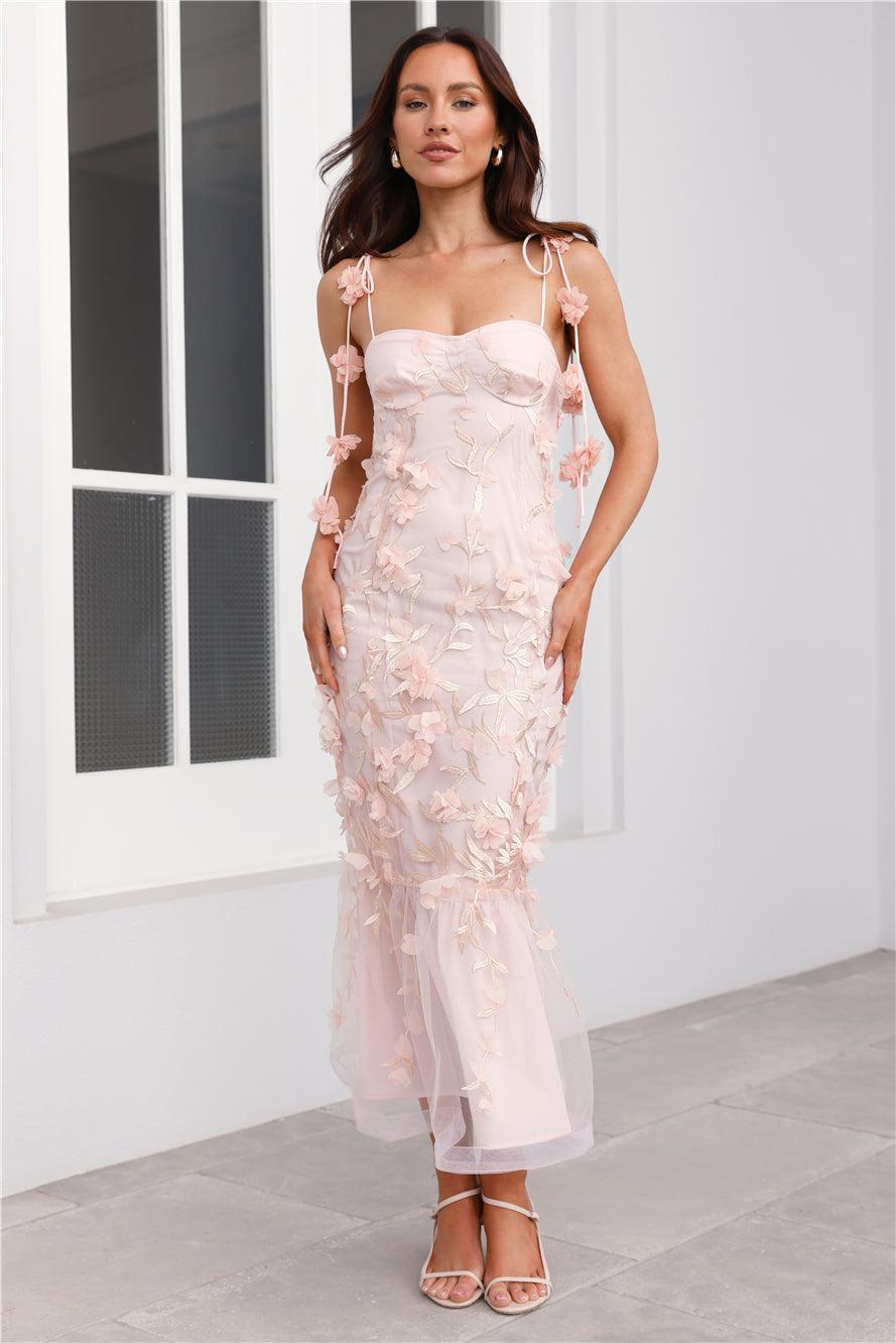 Enchanted Dream Midi Dress Pink Product Image