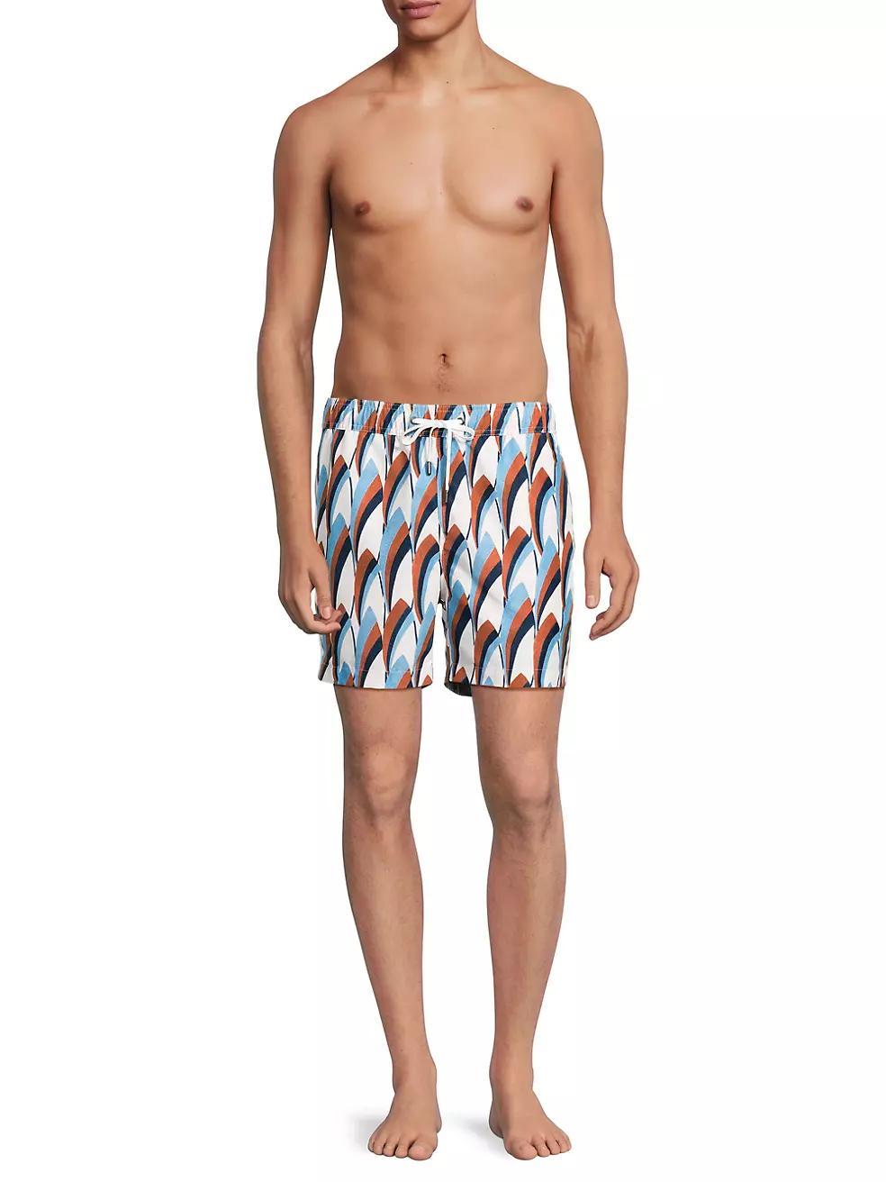 Charles 5-Inch Printed Swim Trunks Product Image