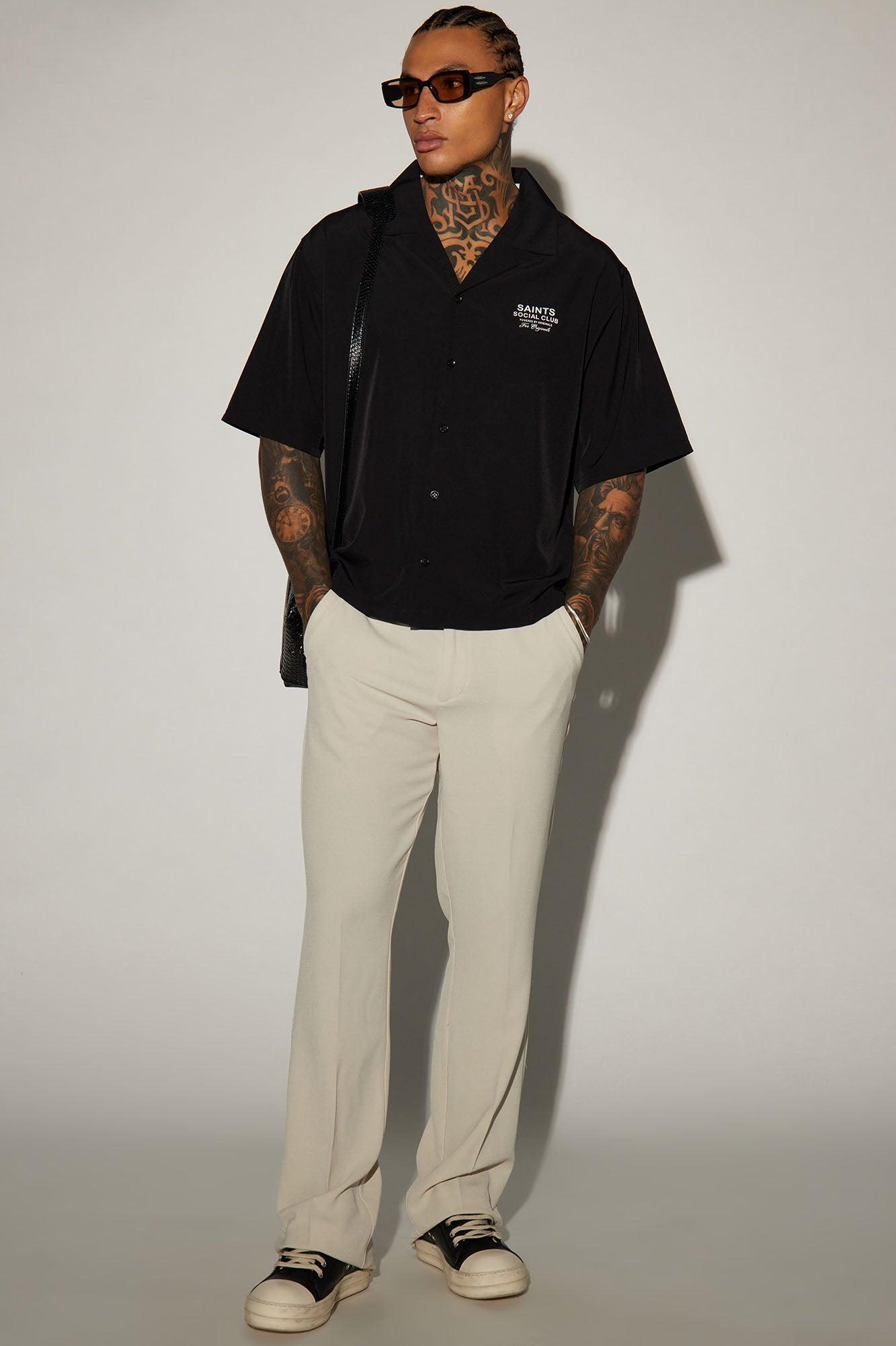 Saints Social Club Button Up Shirt - Black Product Image