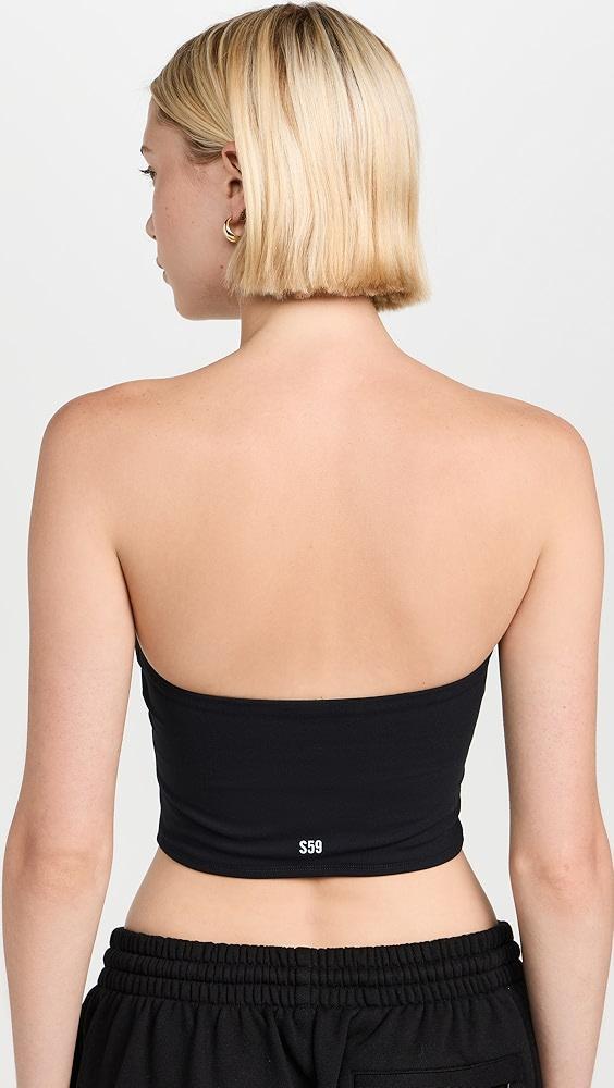 Splits59 Hazel Airweight Crop Bandeau Top | Shopbop Product Image