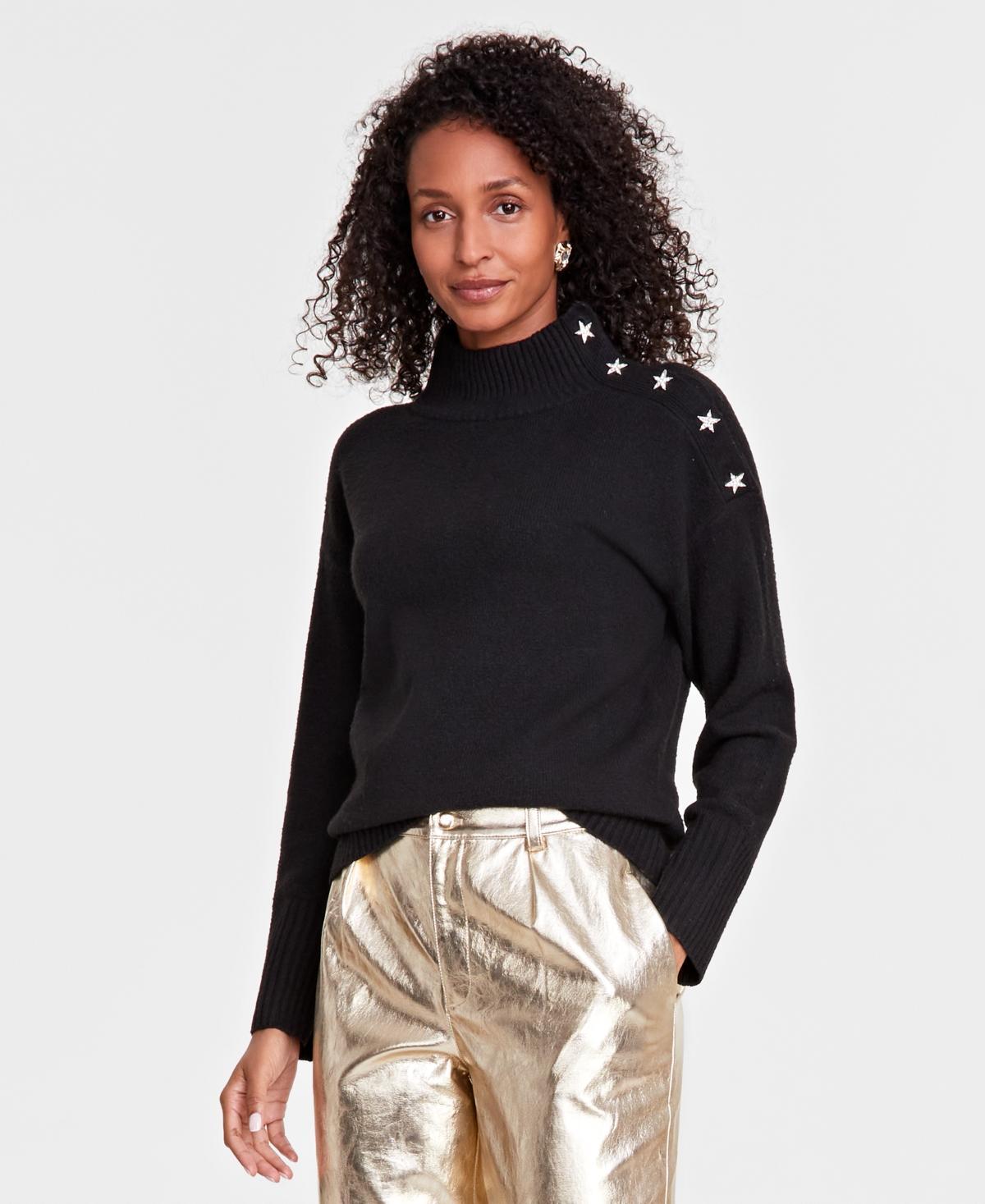 I.n.c. International Concepts Womens Star Embellished Sweater, Created for Macys product image