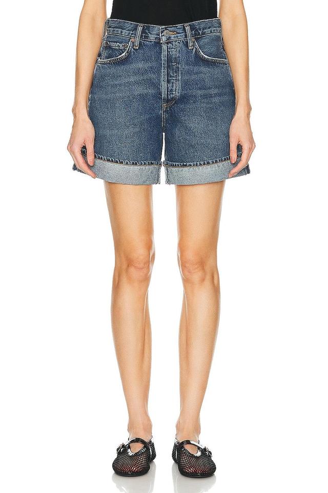 Womens Dame High-Rise Cuffed Denim Shorts Product Image