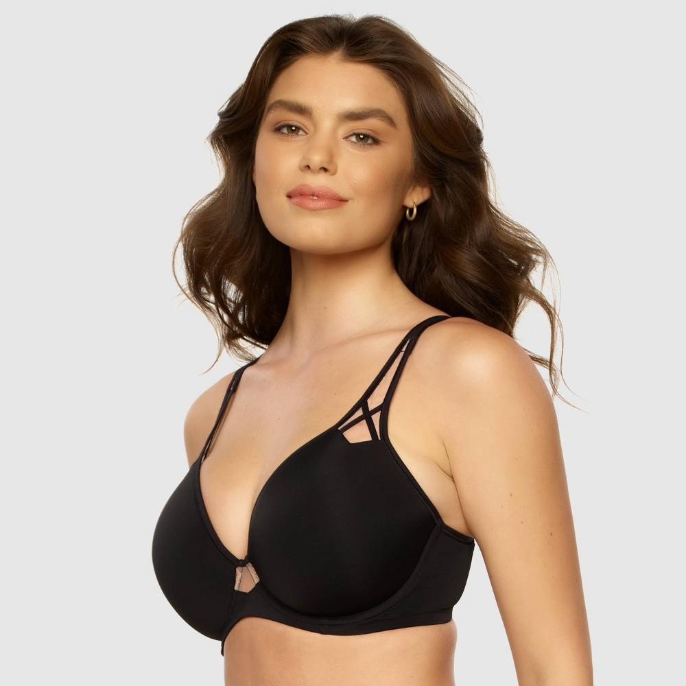 Paramour Womens Amaranth Contour T-Shirt Bra - Black 32C Product Image