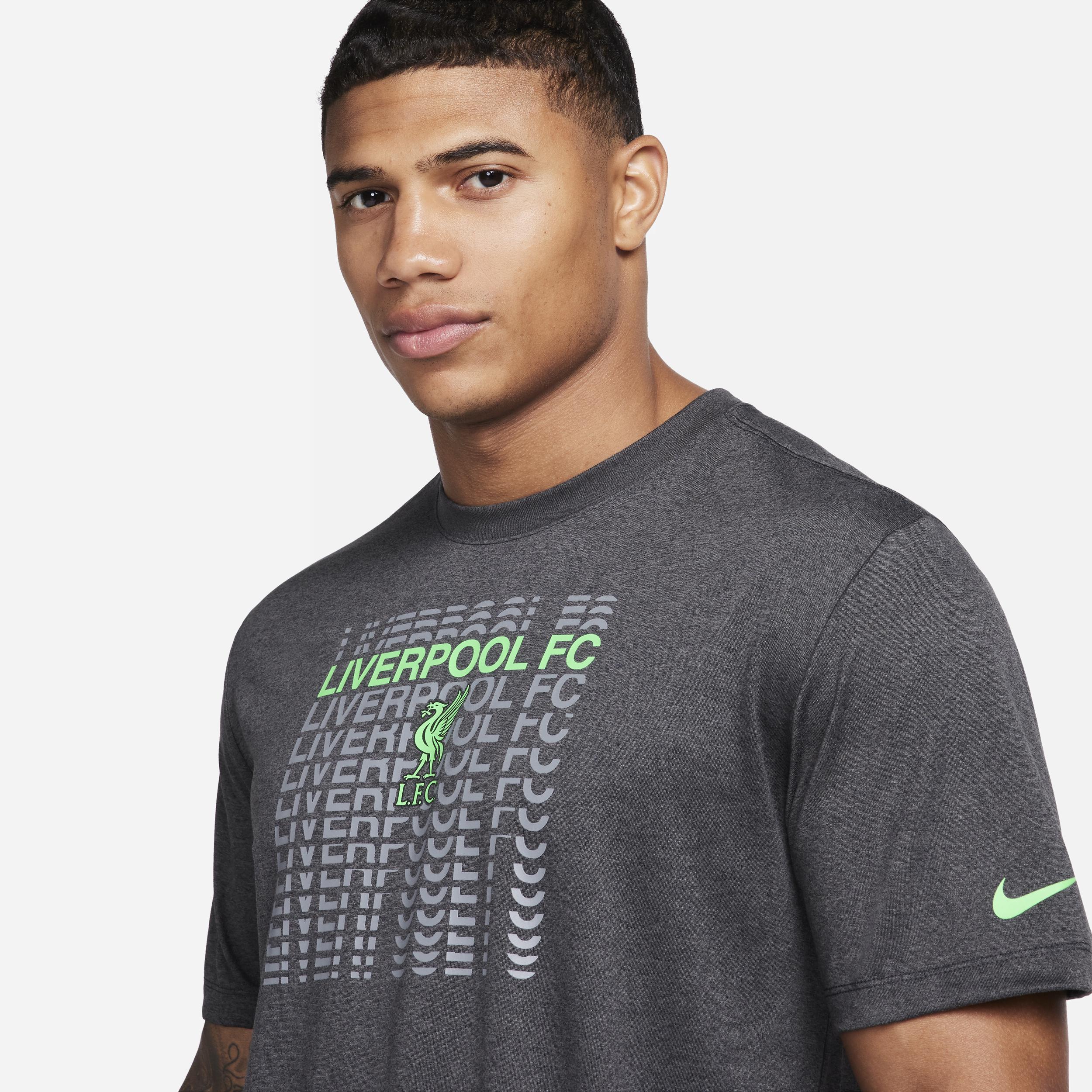 Mens Nike Heather Black Liverpool RlgdPerformance T-shirt Product Image