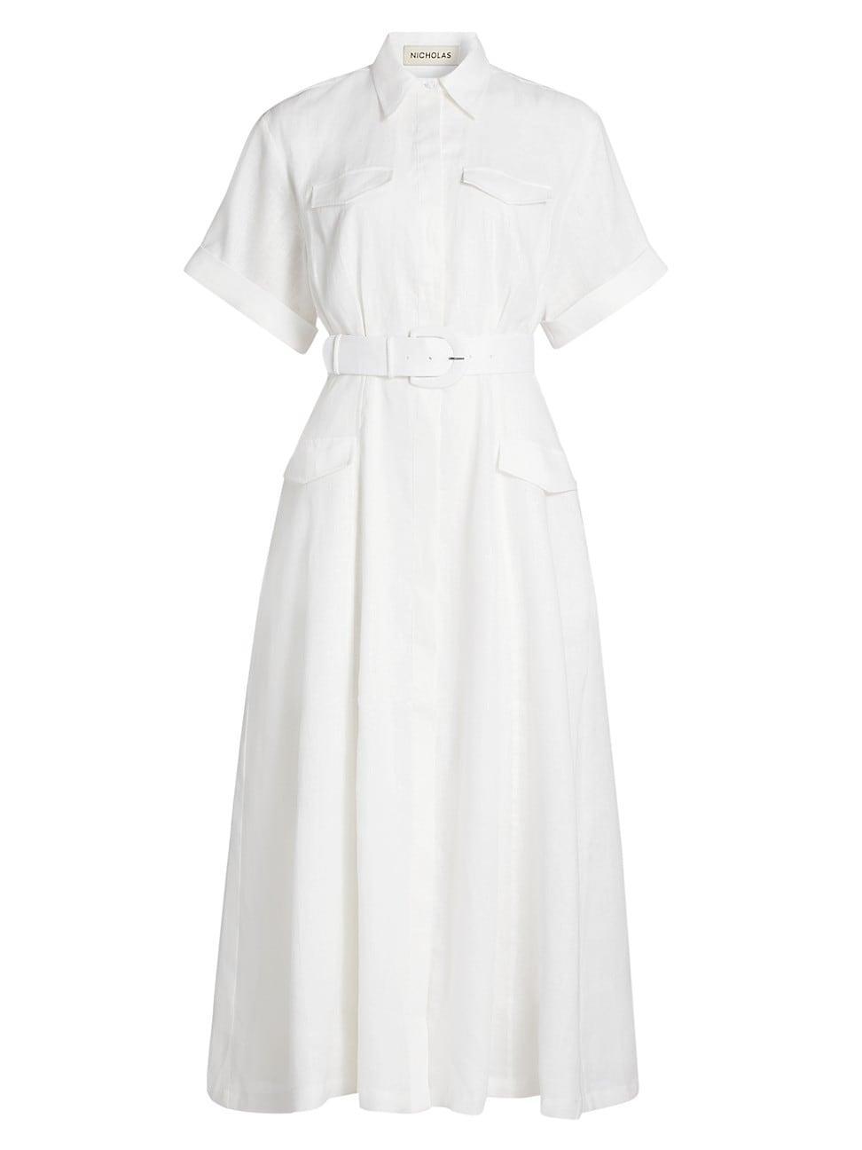 Womens Sunni Belted Utility Shirtdress Product Image