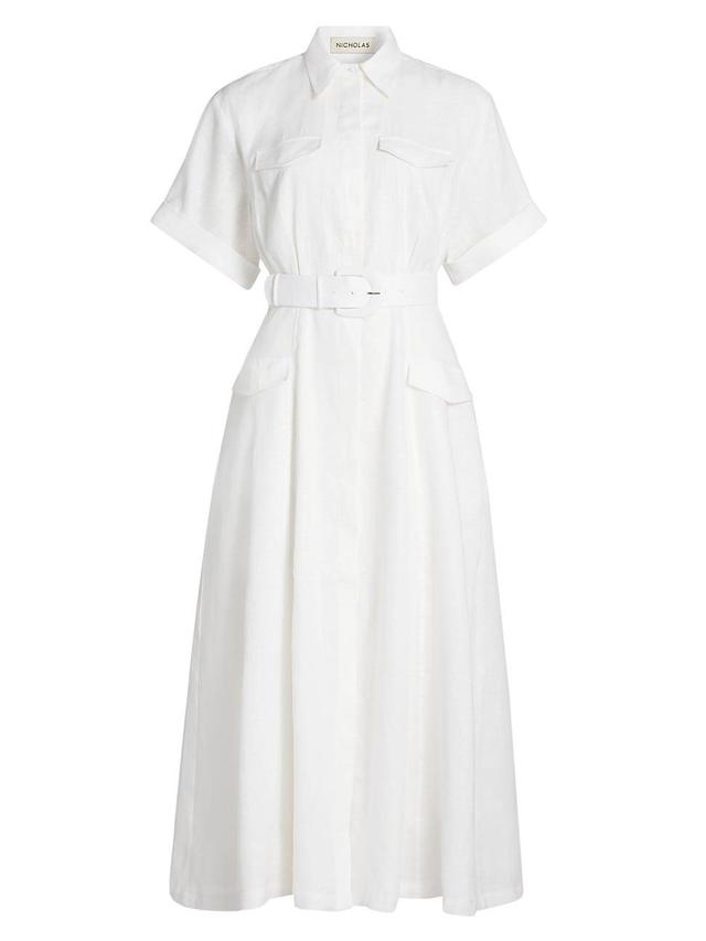 Womens Sunni Belted Utility Shirtdress Product Image