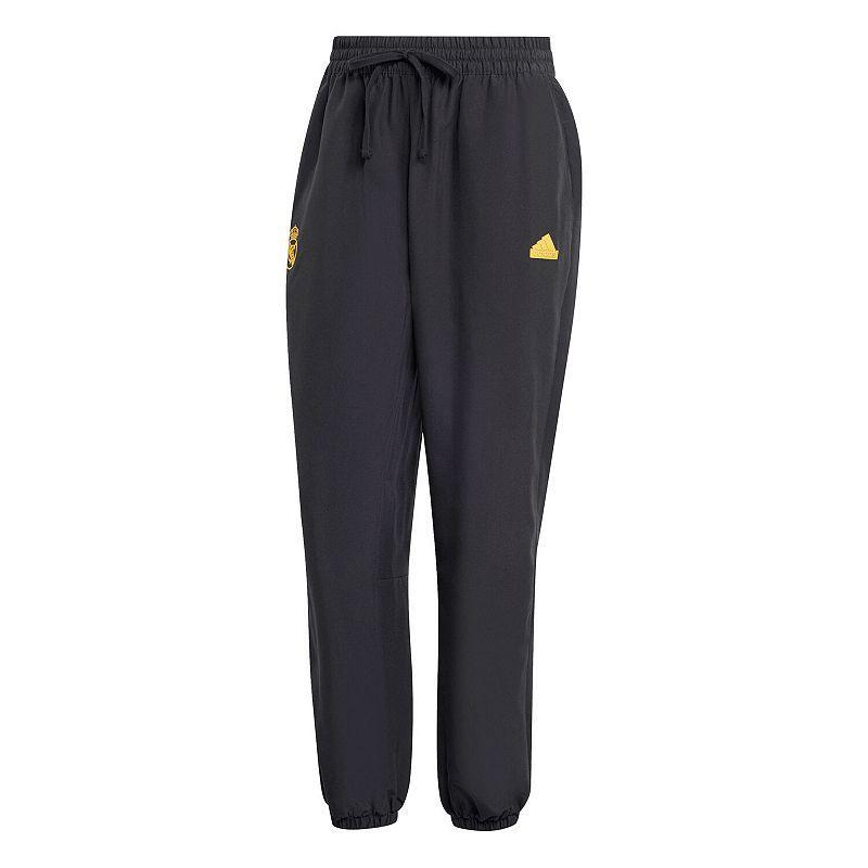 Mens adidas Black Real Madrid Lifestyle Woven Pants Product Image