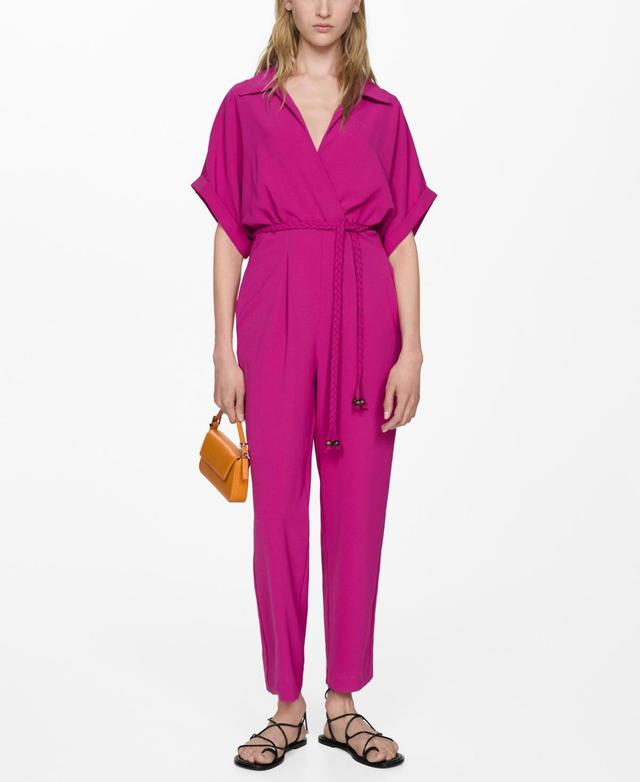 Women's Bow Long Jumpsuit Product Image