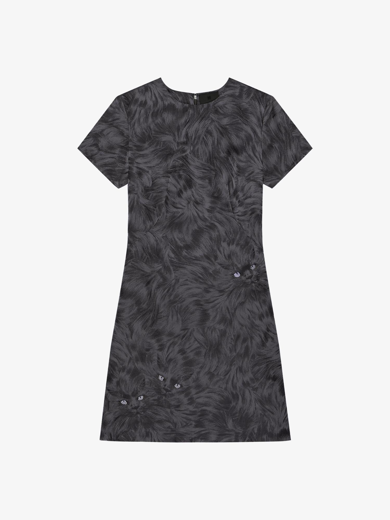 Dress in cat jacquard Product Image