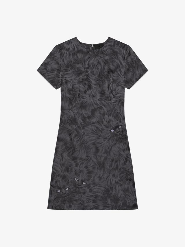 Dress in cat jacquard Product Image