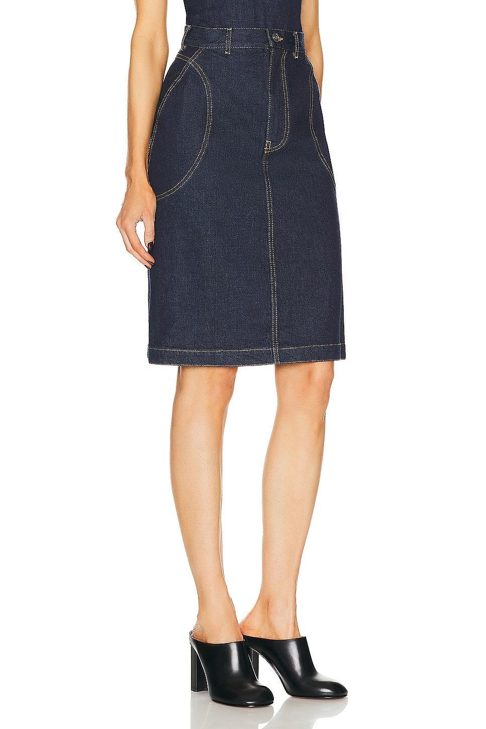 ALAÏA Pencil Skirt Blue. (also in 36). Product Image