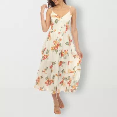 White Mark Womens Sleeveless Floral Sundress product image