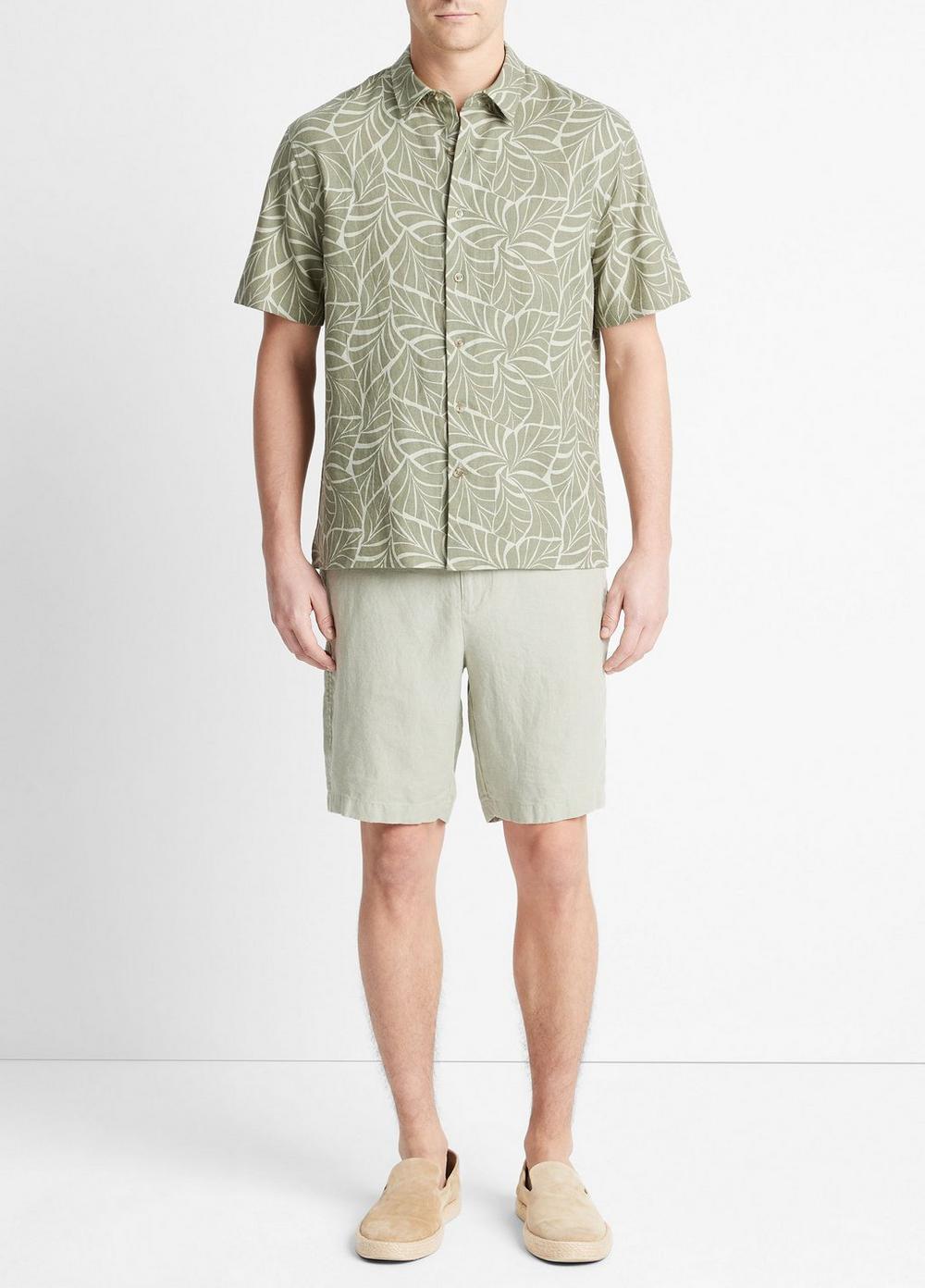 Knotted Leaves Short-Sleeve Shirt Product Image