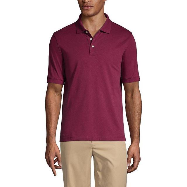 Mens Lands End Short Sleeve Interlock Polo Shirt Product Image