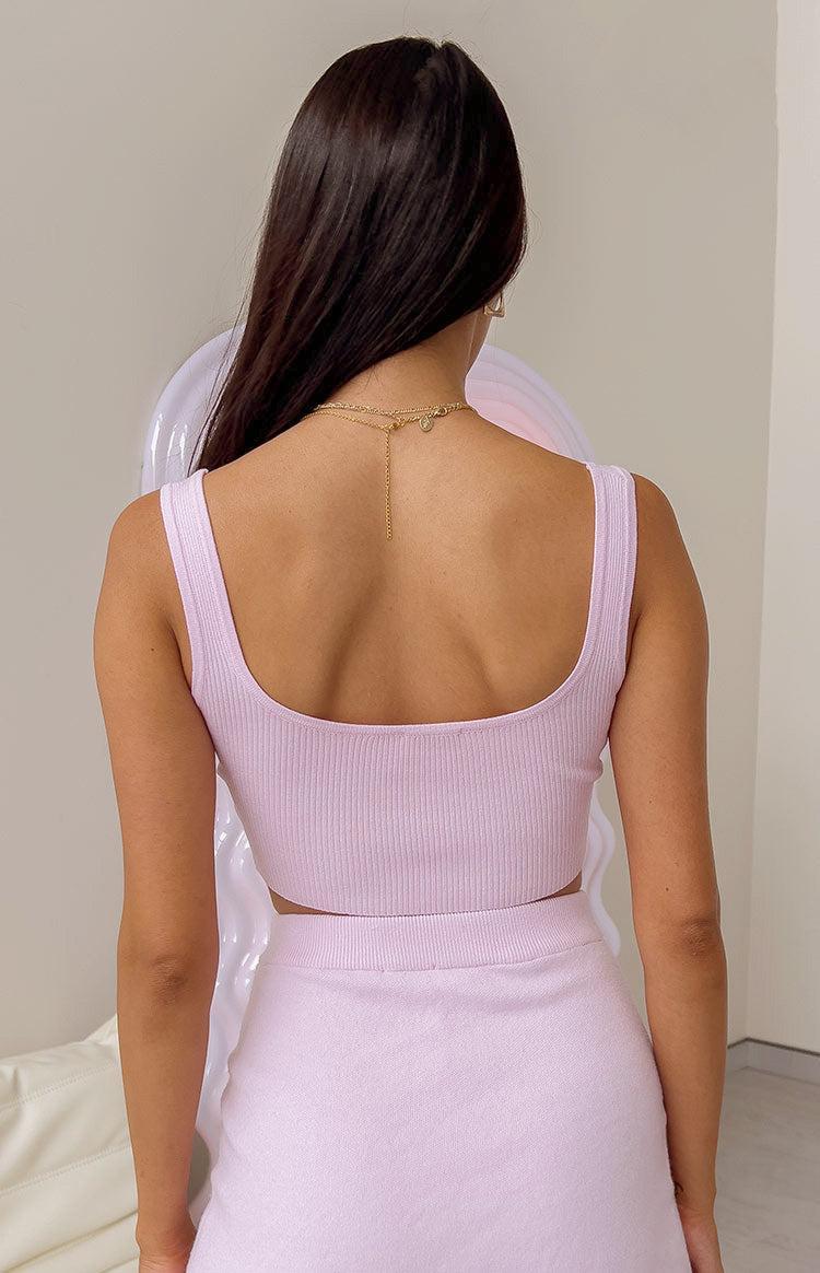 Eda Lilac Knit Top Product Image