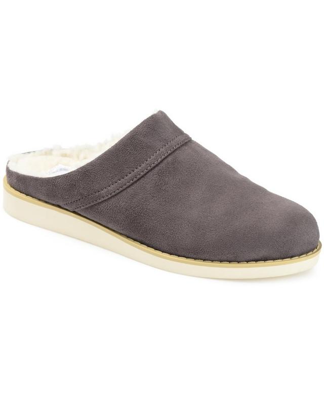 Journee Collection Sabine Womens Slippers Dark Grey Product Image