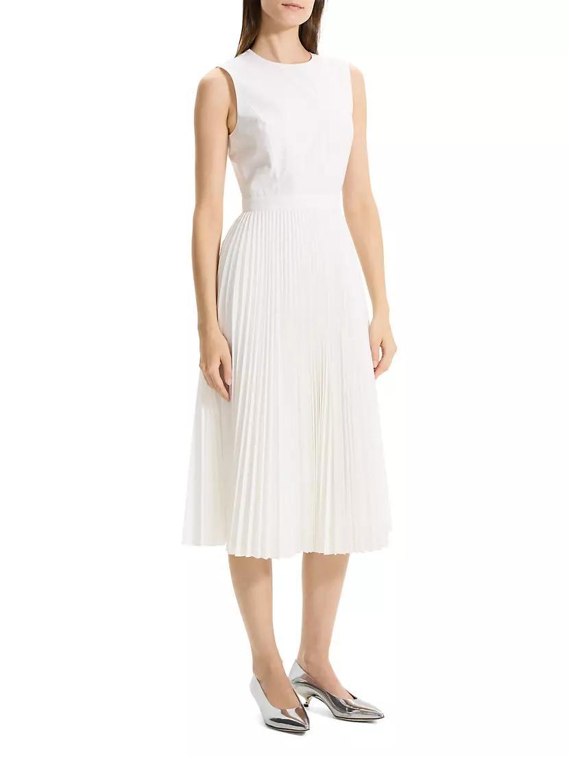 Pleated Sleeveless Midi-Dress Product Image