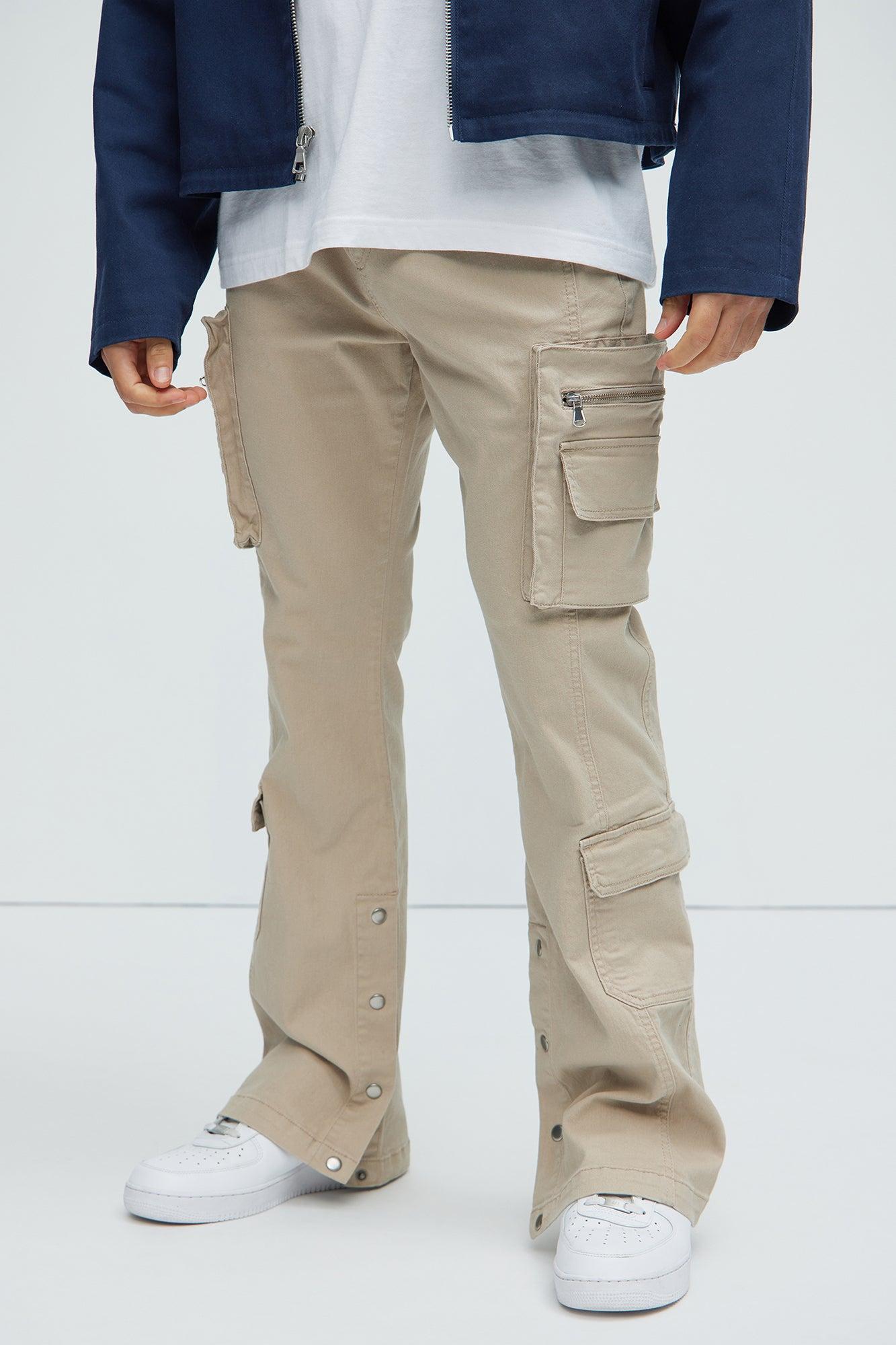 Pleasures Slim Flare E - Waist Cargo Pants - Tan Product Image