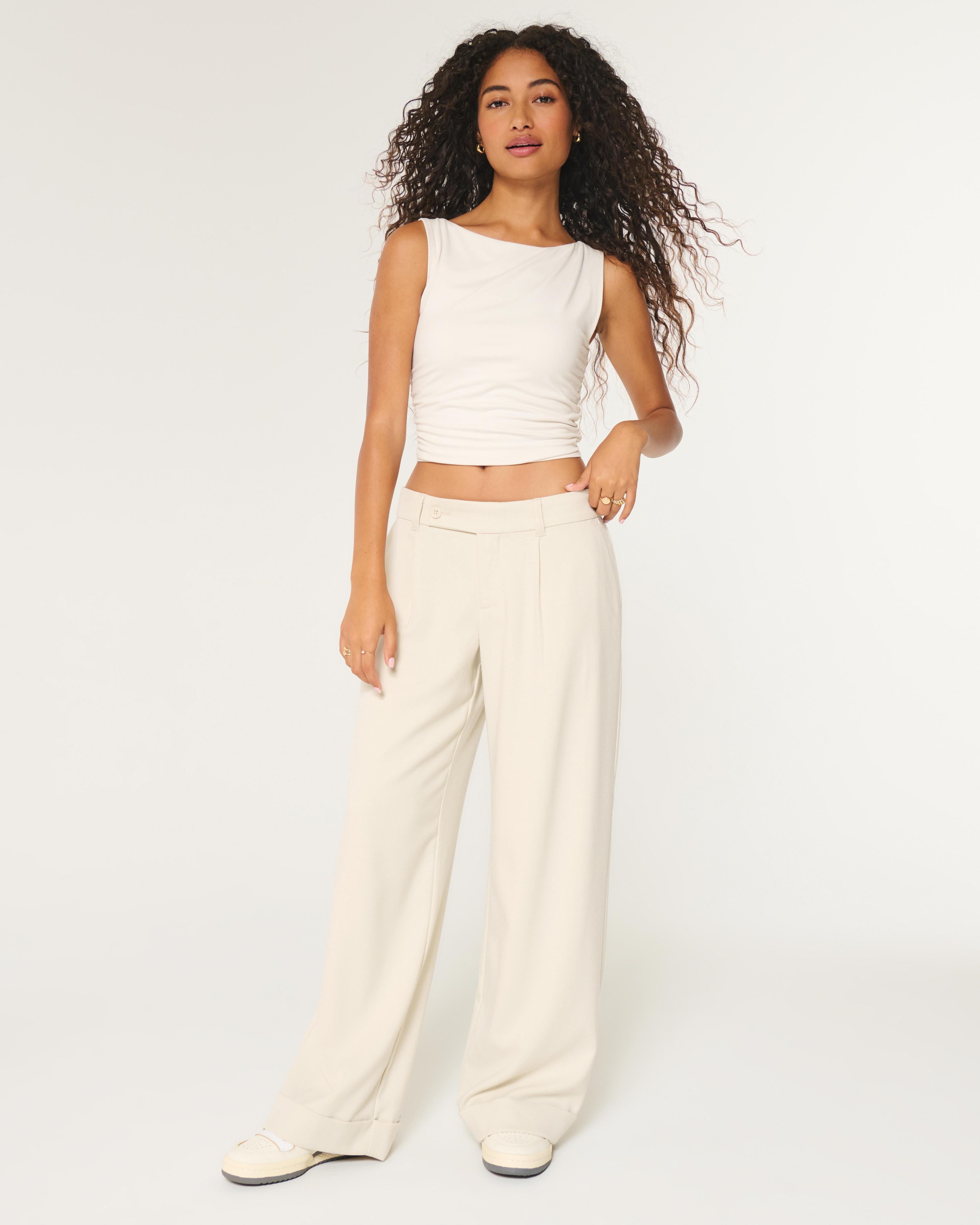 Hollister Livvy Low-Rise Wide-Leg Pants Product Image