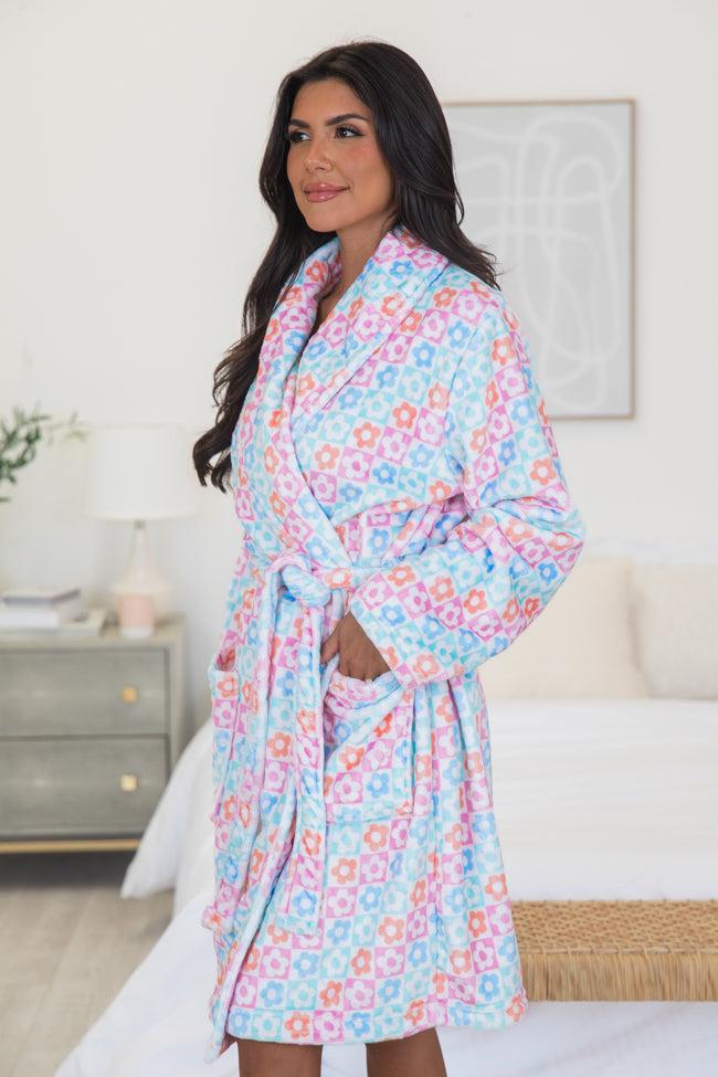 Meadow Mosaic Rise And Shine Fleece Robe Product Image