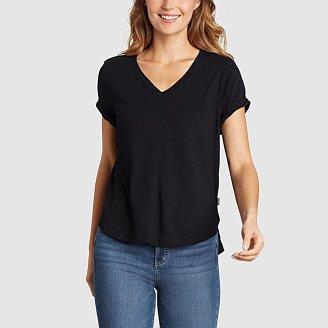 Women's Concourse Short-Sleeve Panel-Front T-Shirt Product Image