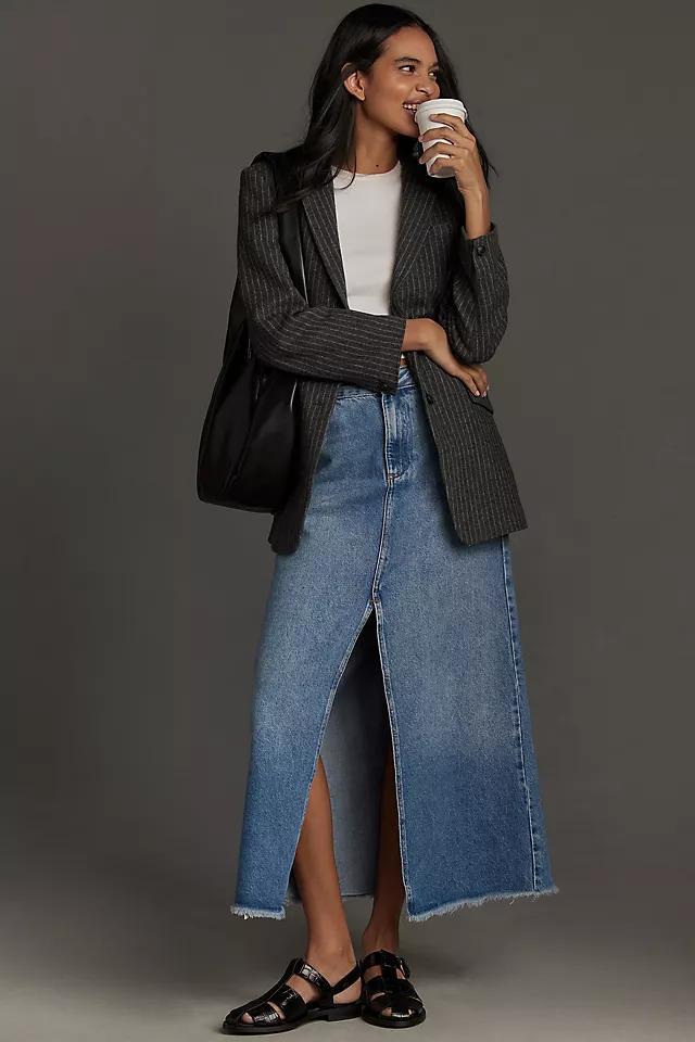 The Madi Front-Slit Denim Skirt by Pilcro Product Image