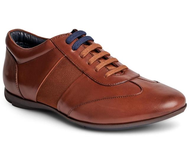 Carlos by Carlos Santana Fleetwood Low-Cut (Walnut Calfskin Leather) Men's Lace up casual Shoes Product Image