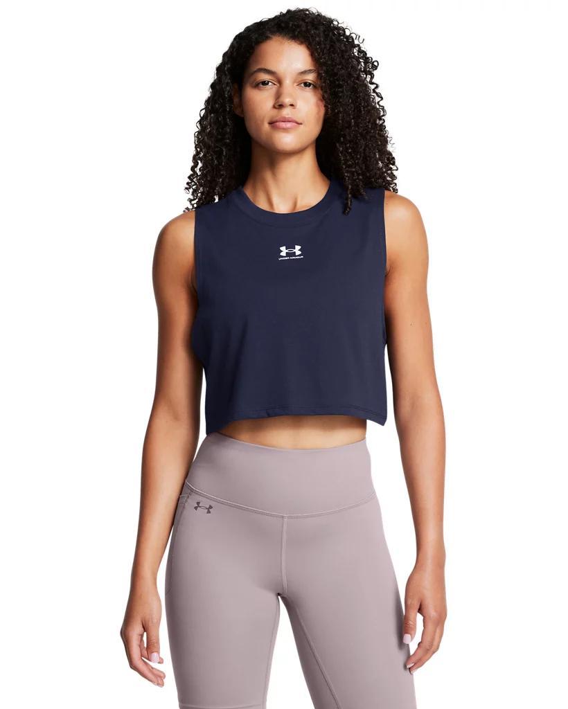 Womens UA Cropped Logo Tank Product Image