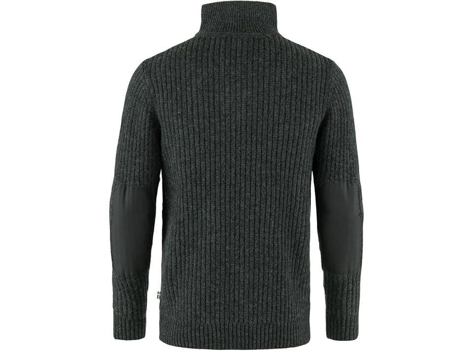 Fjallraven Ovik 1/2 Zip Knit (Dark Grey) Men's Sweater Product Image