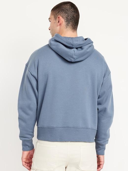 Oversized Cropped Essential Pullover Hoodie Product Image