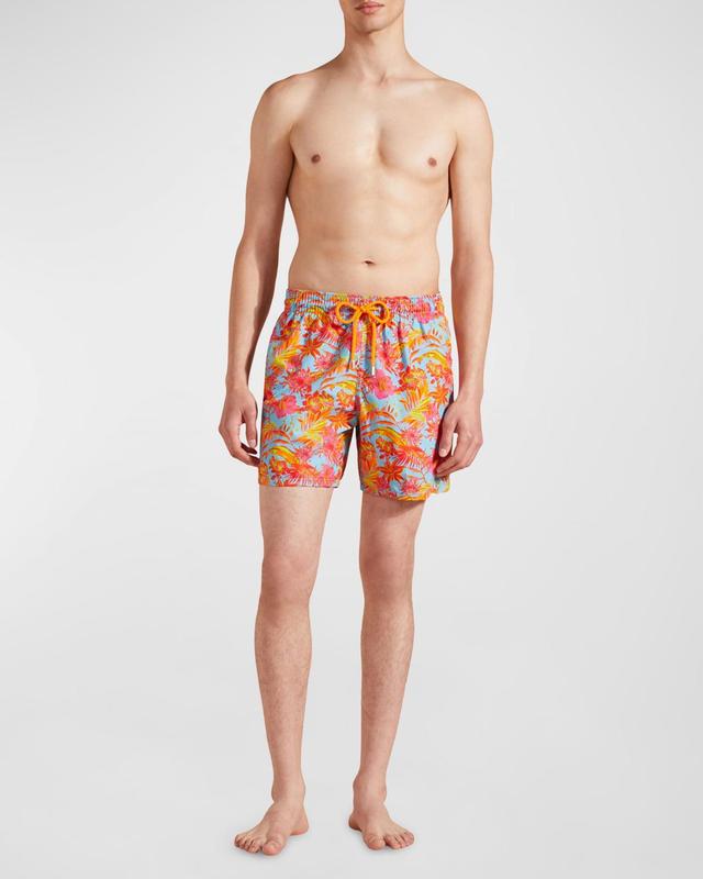 Mens Tahiti Flower-Print Swim Shorts Product Image