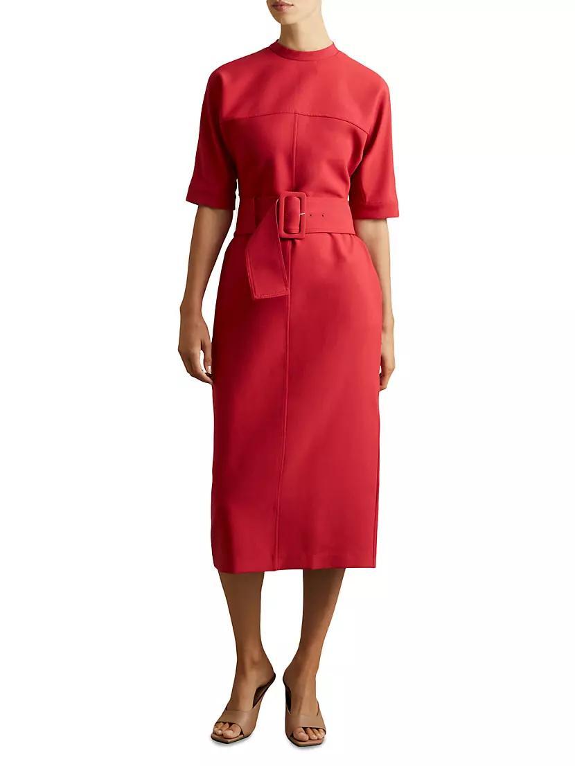 Naya Jersey Belted Midi-Dress Product Image